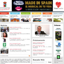 Web del Ayuntamiento de Vícar. Design, e Programação  projeto de Gerardo Parra Juan de la Cruz - 14.02.2012