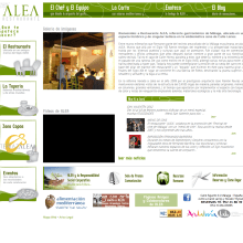 Restaurante Alea. Programação  projeto de Gerardo Parra Juan de la Cruz - 14.02.2012