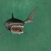 economic shark. Design, Advertising, and Photograph project by PAOLA COIDURAS PIEDRAFITA - 02.20.2012