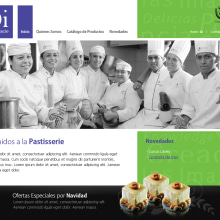 Website de Di Don Ignacio, la patisserie. Design, Traditional illustration, Programming, and UX / UI project by Sandra vilchez - 02.25.2012