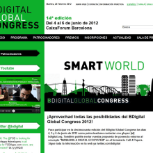 Barcelona Digital Global Congress. Programação  projeto de Kasual Studios - 05.03.2012
