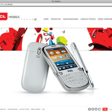 TCL mobile website. Design, Advertising, Photograph, and UX / UI project by Maximiliano Haag - 03.06.2012