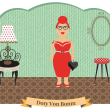 Dory Von Bonm. Ilustração tradicional projeto de Elvira Rojas - 07.03.2012