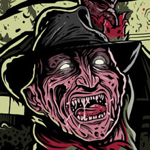 Skates on Elm street. Traditional illustration project by hillmarc - 03.12.2012