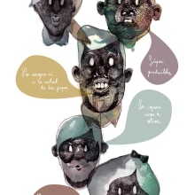 Los trolls se hicieron con el barco. Een project van Traditionele illustratie van Wenceslao Lamas López - 14.03.2012