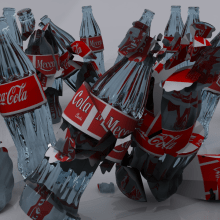 Meca Vs Coke. Design, Traditional illustration, and 3D project by Javier Gamero Sánchez - 03.15.2012
