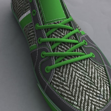 Infografías . Um projeto de Design, Ilustração e 3D de arquitectura de un zapato - 15.02.2012