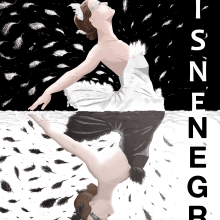 Cartel "Cisne Negro". Traditional illustration, Film, Video, and TV project by Adrián Izquierdo - 03.16.2012