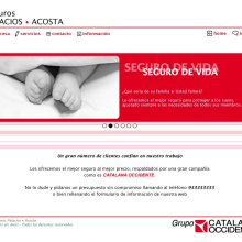 Seguros Palacios · Acosta. Design, Publicidade, e Programação  projeto de Silvia Garcia Palau - 20.03.2012