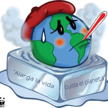 Campaña " Apaga la luz por una hora, salva el planeta " . Un progetto di Design e Pubblicità di Luis Santiago Correa Valle - 22.03.2012