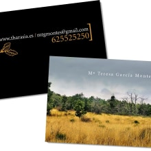 Tarjetas de visita: Tharasia. Un proyecto de Diseño, Publicidad y Fotografía de Sabrina Martínez - 24.03.2012