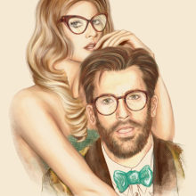 I love your Glasses. Un proyecto de Ilustración tradicional de Toxic Retro - 26.03.2012