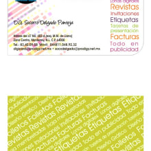 Tarjetas de presentación. Projekt z dziedziny Design użytkownika Estefania Camacho Villarreal - 28.03.2012