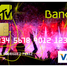 Tarjeta MTV-BANKIA. Design project by AranzazuSantana - 04.02.2012