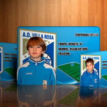 Football players webcards. Un projet de Design  , et Photographie de Eduardo Bustamante - 06.04.2012