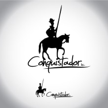 Conquistador logo. Design, Traditional illustration, and Advertising project by Eduardo Bustamante - 04.06.2012