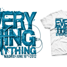 Camiseta Everything everything. Un proyecto de Ilustración tradicional de Alvaro Portela Martínez - 12.04.2012