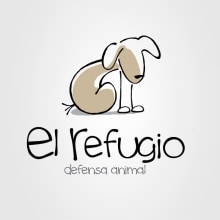 Logo Protectora El Refugio.  projeto de Alvaro Portela Martínez - 12.04.2012