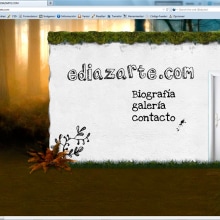 Diseño web ediazarte.com. Design e Ilustração tradicional projeto de Alvaro Portela Martínez - 12.04.2012