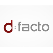 Logo De Facto. Un proyecto de Diseño de Alfonso Fernández - 12.04.2012