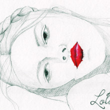 Lolita. Projekt z dziedziny Trad, c i jna ilustracja użytkownika Rocío - 26.03.2012