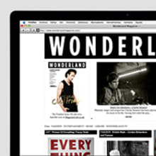 Wonderland magazine. Design, and UX / UI project by Guillermo Brotons - 04.17.2012