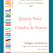 Cartel I Jornadas del Libro Cabezuela. Design, and Advertising project by LAURA SAN FELIPE FRÍAS - 04.24.2012