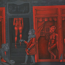 Red Light. Traditional illustration project by Daniel Camilo Vargas Barrios - 05.01.2012
