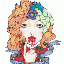 Lolita for Coolhamster Mag. Ilustração tradicional projeto de Nona Fer - 03.05.2012