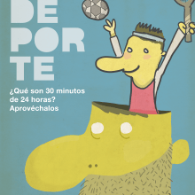 HAZ DEPORTE. Design, and Traditional illustration project by Martín Brotons Botella - 05.06.2012