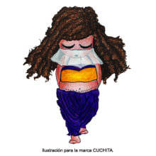 Ilustración infantil para la marca CUCHITA. Un proyecto de Ilustración tradicional de Maria de los Ángeles Alonso-Majagranzas - 07.05.2012
