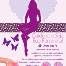 Ecofeminina. Traditional illustration, and Advertising project by Carolinne Assis - 05.09.2012