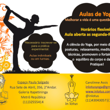 Aulas yoga.  project by Carolinne Assis - 05.09.2012