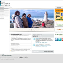 Nueva web de la asociación ASPADEX. Design, Programação , Fotografia e Informática projeto de Oscar M. Rodríguez Collazo - 12.05.2012
