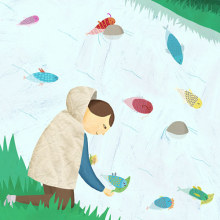 Nana de los peces muertos. Un proyecto de Diseño e Ilustración de Albert Aromir Ayuso - 17.05.2012