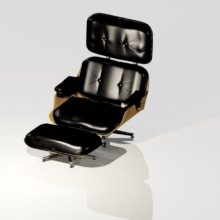 Sillon Eames 3dmax. Un proyecto de Diseño y 3D de Florencia Rubiano - 17.05.2012