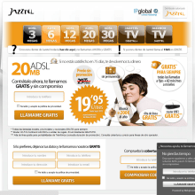 Jazztel. Design, Publicidade, Programação , e UX / UI projeto de Jose Parcero Míguez - 06.06.2012