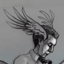 Volar. Un proyecto de Ilustración tradicional de el ángel onicófago - 22.05.2012