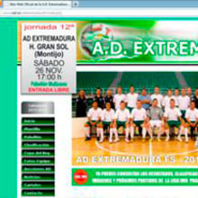 A.D. Extremadura F.S.. Projekt z dziedziny Design, Programowanie, Fotografia, UX / UI, Informat i ka użytkownika Ladislao J. García Patricio - 31.05.2012