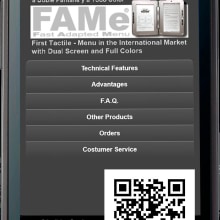 FAMe Mobile (E-Menu). Un proyecto de Diseño, Programación, UX / UI e Informática de Ladislao J. García Patricio - 31.05.2012