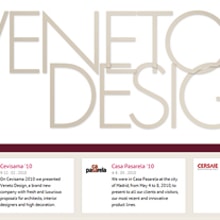 Veneto Design: Catálogo Online. Design, e Programação  projeto de Sergio Noriega Sáez - 21.06.2012