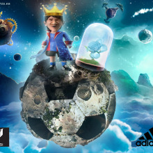 Adidas Messi. Ilustração tradicional, e Publicidade projeto de pandorco - 16.06.2012