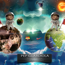 Tributo a Guardiola. Traditional illustration, and Advertising project by pandorco - 06.17.2012