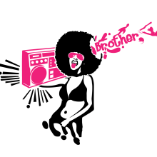 Crazy and lazy Afrowoman. Ilustração tradicional projeto de jesus gomez garcia - 19.06.2012