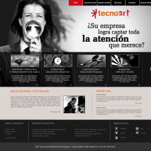 Web Corporativa Tecnoart. Design projeto de María González - 25.06.2012