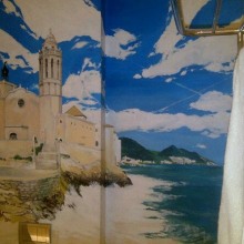 mural sitges-aiguadolç. Design, Traditional illustration & Installations project by enrique granados de foronda - 06.30.2012