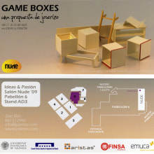 Tarjeta para exposición. Game Boxes . Un proyecto de Diseño e Ilustración tradicional de Josep Estela - 03.07.2012