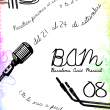 póster - BAM. Traditional illustration project by Carme Carrillo Cubero - 07.03.2012