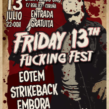 Friday 13th Fucking Fest. Ilustração tradicional, e Publicidade projeto de Humberto - 03.07.2012