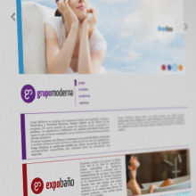 Website GrupoModerna. Een project van  Ontwerp,  Reclame, Programmeren y UX / UI van Diseño y Comunicación ALPUNTODESAL - 04.07.2012
